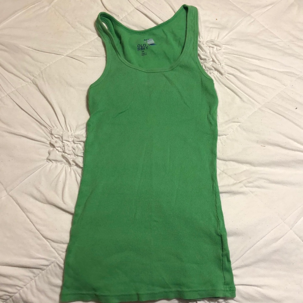 Green tank top